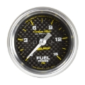Picture of Autometer Carbon Fiber 52-4mm Full Sweep Electronic 0-15 PSI Fuel Pressure Gauge