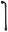 Picture of Fragola -10AN Ext Black PTFE Hose Assembly Straight x 90 Degree 36in
