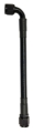 Picture of Fragola -10AN Ext Black PTFE Hose Assembly Straight x 90 Degree 72in