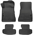 Picture of Husky Liners 15-22 Ford Mustang WeatherBeater Black Front & Second Seat Floor Liner