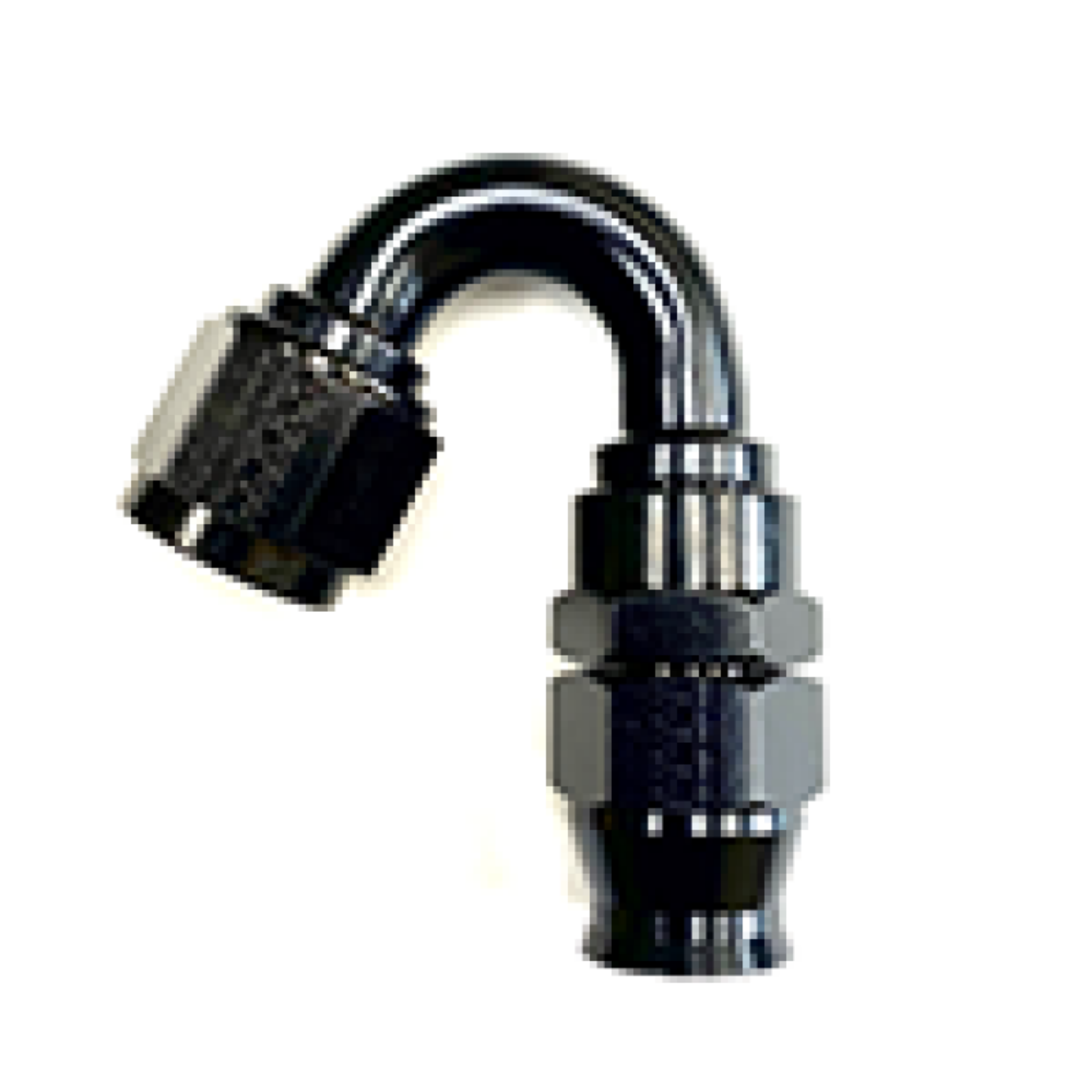 Picture of Fragola -10AN Real Street x 150 Degree Hose End Black For PTFE Hose