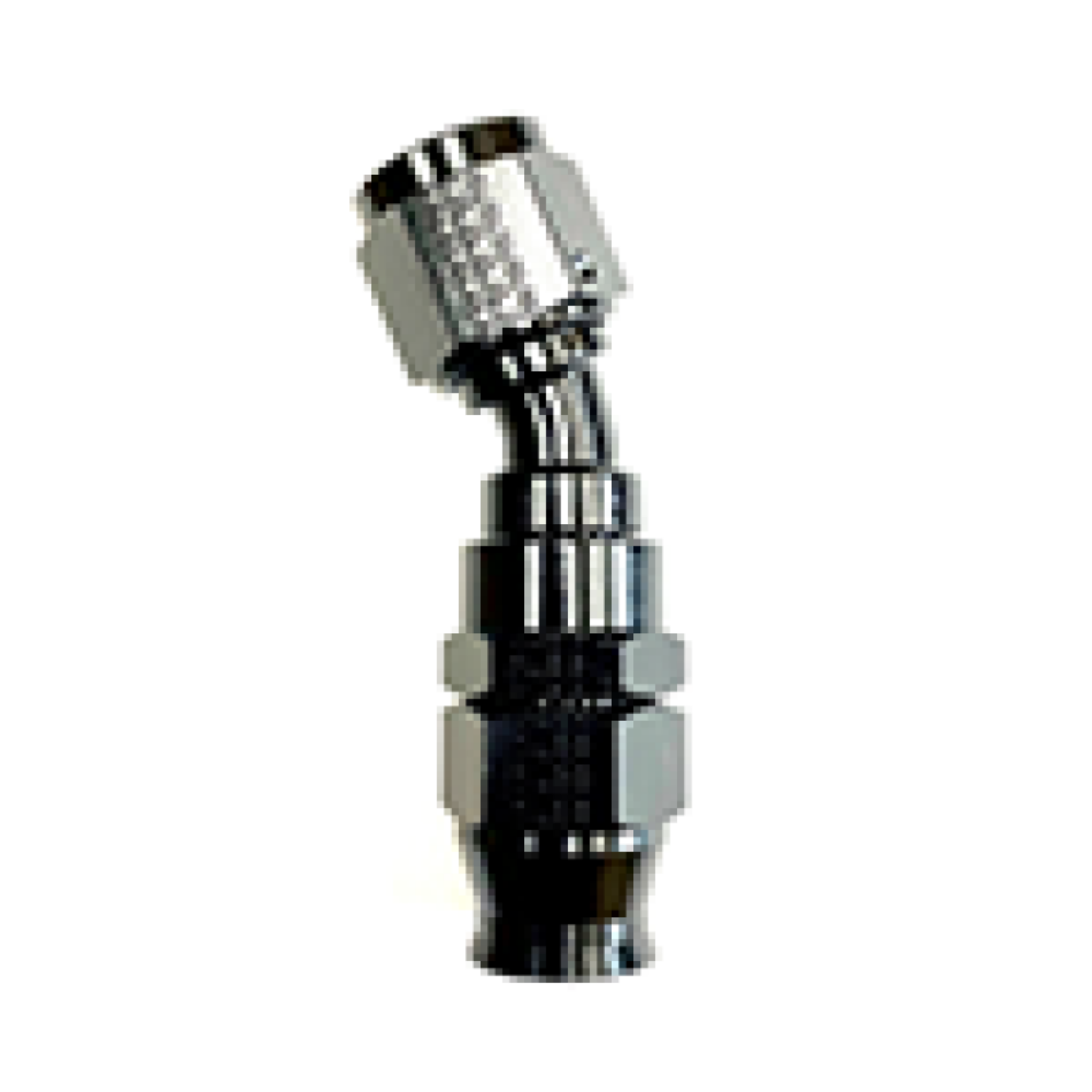 Picture of Fragola -10AN Real Street x 30 Degree Hose End Black For PTFE Hose