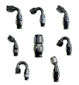 Picture of Fragola -10AN Real Street x 30 Degree Hose End Black For PTFE Hose