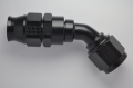 Picture of Fragola -10AN Real Street x 45 Degree Hose End Black For PTFE Hose