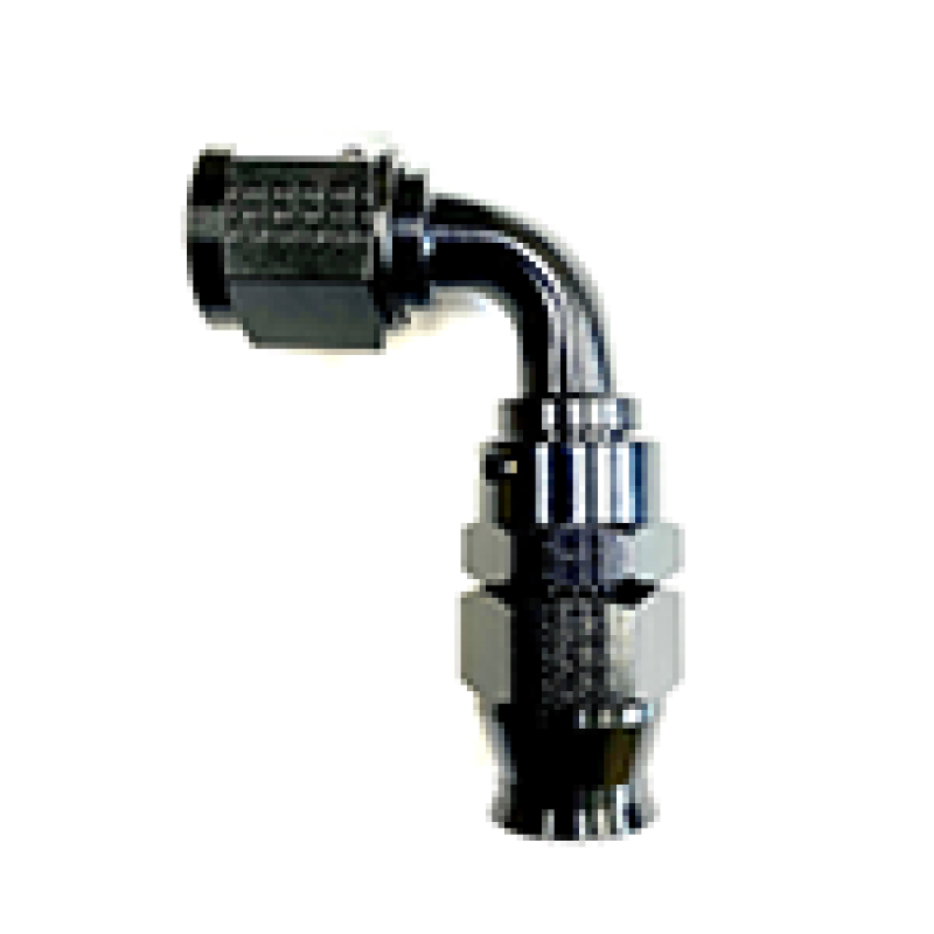 Picture of Fragola -10AN Real Street x 90 Degree Hose End Black For PTFE Hose