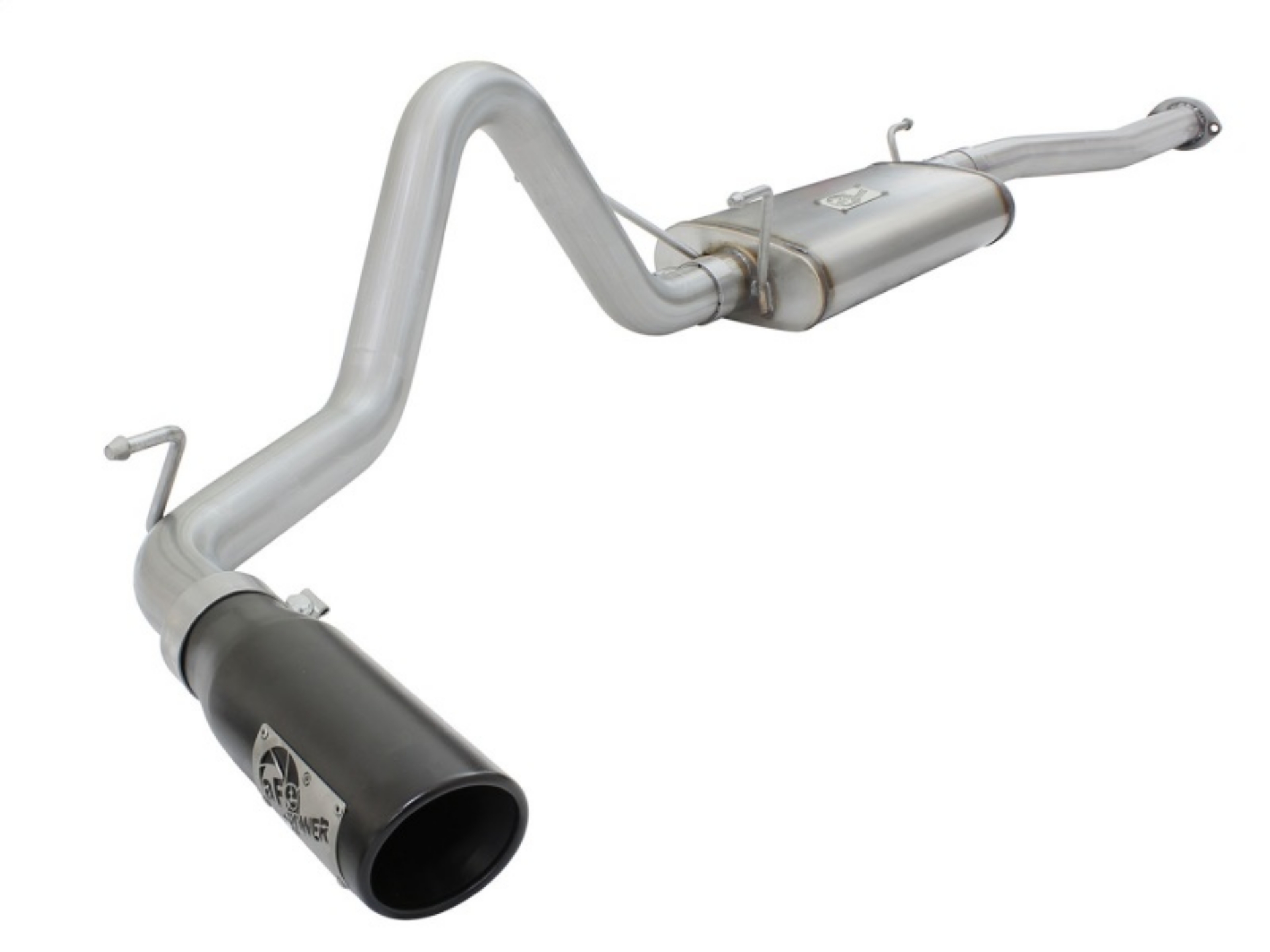 Picture of aFe MACH Force XP 2-5in Cat-Back Stainless Steel Exhaust System w-Black Tip Toyota Tacoma 13-14 2-7L