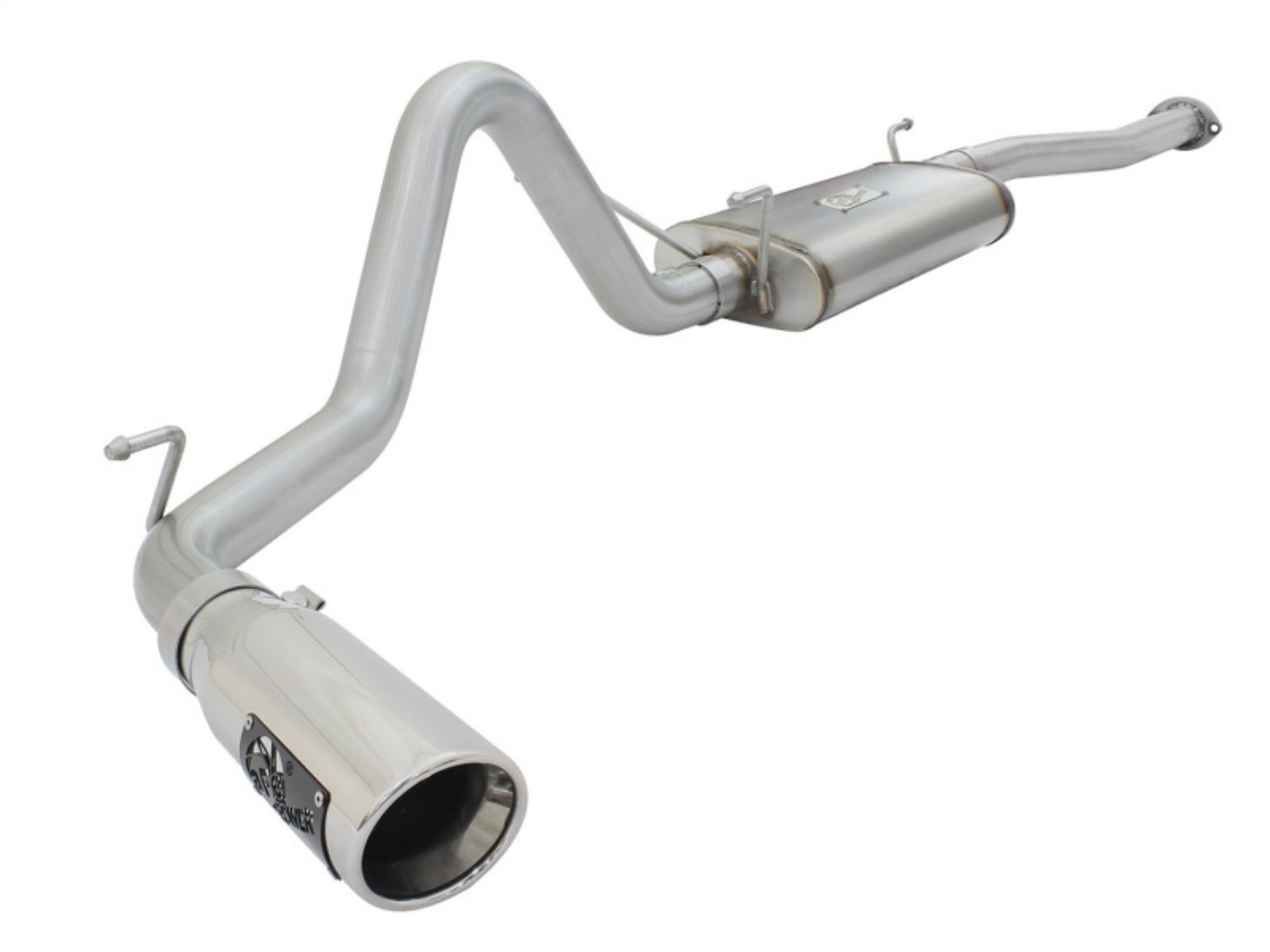 Picture of aFe MACH Force XP 2-5in Cat-Back Stainless Steel Exhaust w-Polished Tip Toyota Tacoma 13-14 2-7L