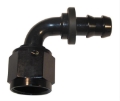 Picture of Fragola -10AN Nut x -8AN 90 Degree Push-Lite Hose End For Fuel Cell Conversion - Black
