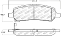 Picture of StopTech Performance Rear Brake Pads 13-14 Dodge Dart-Jeep Cherokee