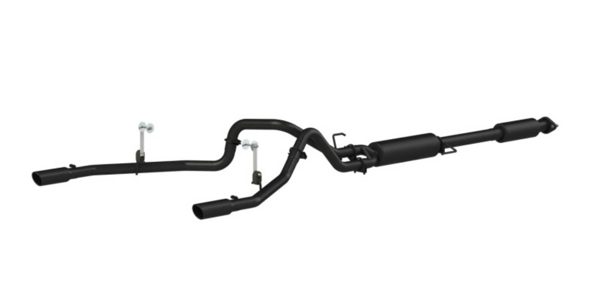 Picture of MBRP 2015 Ford F-150 5-0L 3in Cat Back Dual Split Rear Exit Black Exhaust System