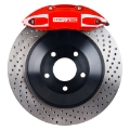 Picture of StopTech 2015 VW GTI Front BBK w- Red ST-41 Caliper Drilled 328X25 1pc Rotor