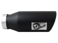 Picture of aFe Diesel Exhaust Tip Bolt On Black 4in Inlex x 6in Outlet x 15in
