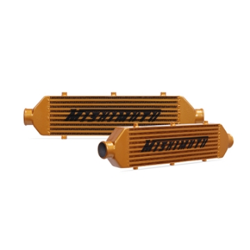 Picture of Mishimoto Universal Gold Z Line Intercooler  Overall Size: 28x8x3 Core Size: 21x6x2-5 Inlet - Outlet