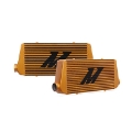 Picture of Mishimoto Universal Gold R Line Intercooler Overall Size: 31x12x4 Core Size: 24x12x4 Inlet - Outlet