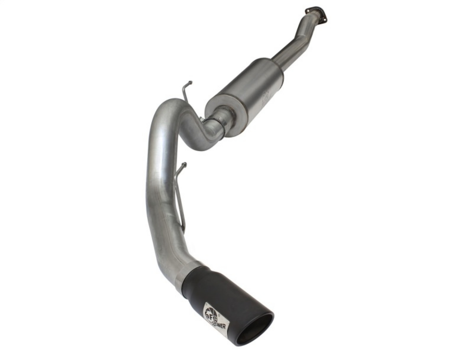Picture of aFe MACHForce XP SS Exhaust 4in Cat-Back w- Black Tip 2015 Ford F-150 EcoBoost V6 2-7-3-5Ltt