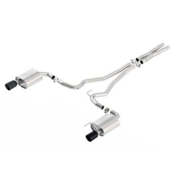 Picture of Ford Racing 2015 Mustang 5-0L Touring Cat-Back Exhaust System Black Chrome