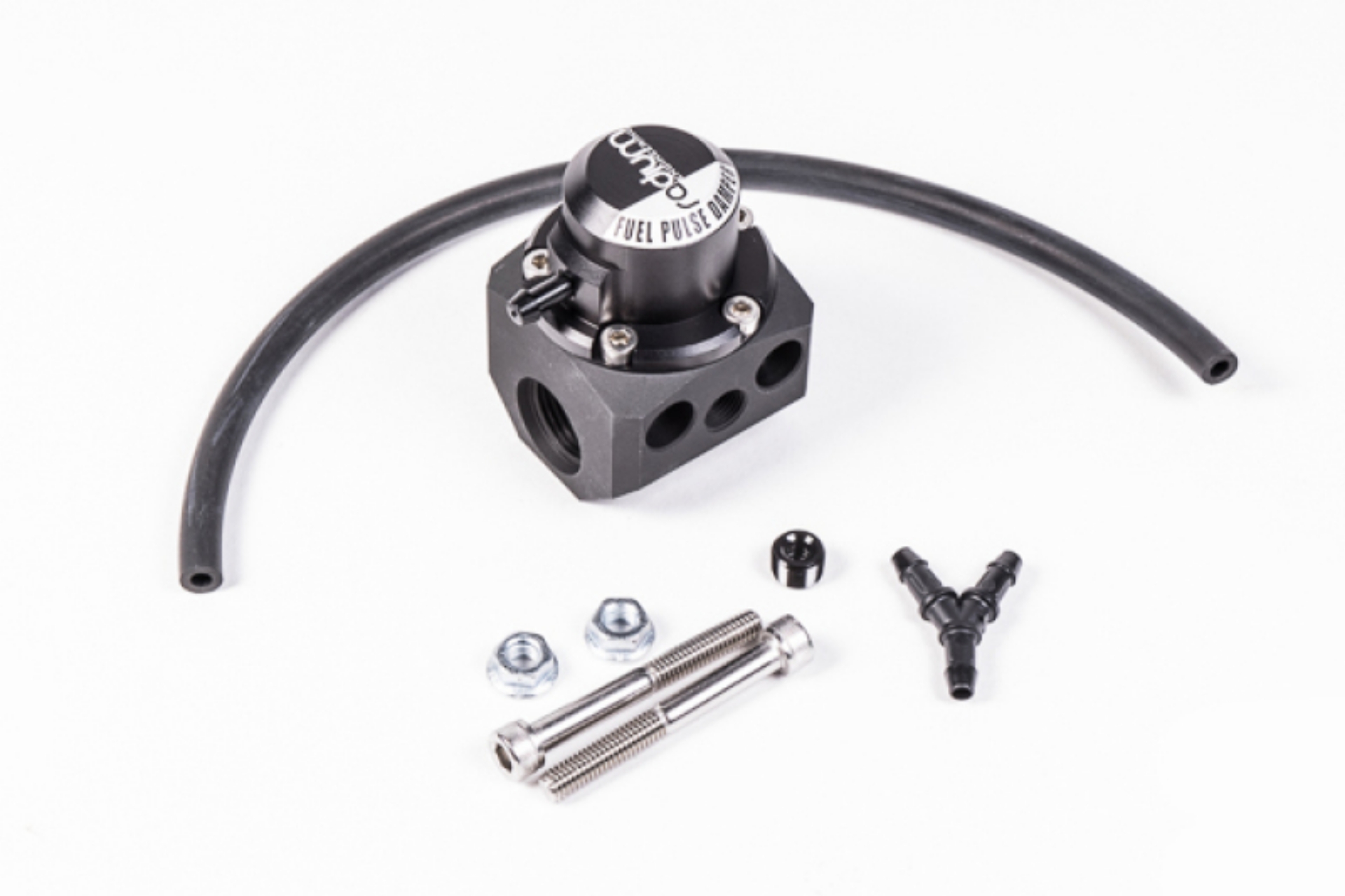 Picture of Radium Engineering Fuel Rail In Line Extra Range Pulse Damper 6AN