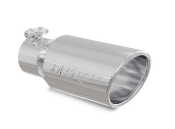Picture of MBRP Universal Tip 4in OD 2-75in Inlet 10in Length Angled Rolled End T304