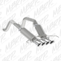 Picture of MBRP 14-19 Chevy Corvette V8 6-2L 3in T304 Dual Cat Back w- 4in Quad Dual Wall Tips
