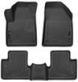 Picture of Husky Liners 15-22 Jeep Cherokee WeatherBeater Combo Black Floor Liners