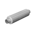 Picture of MBRP Universal muffler 3in Inlet-Outlet 26in Length T409 SS *Mild Tone* NO DROPSHIP