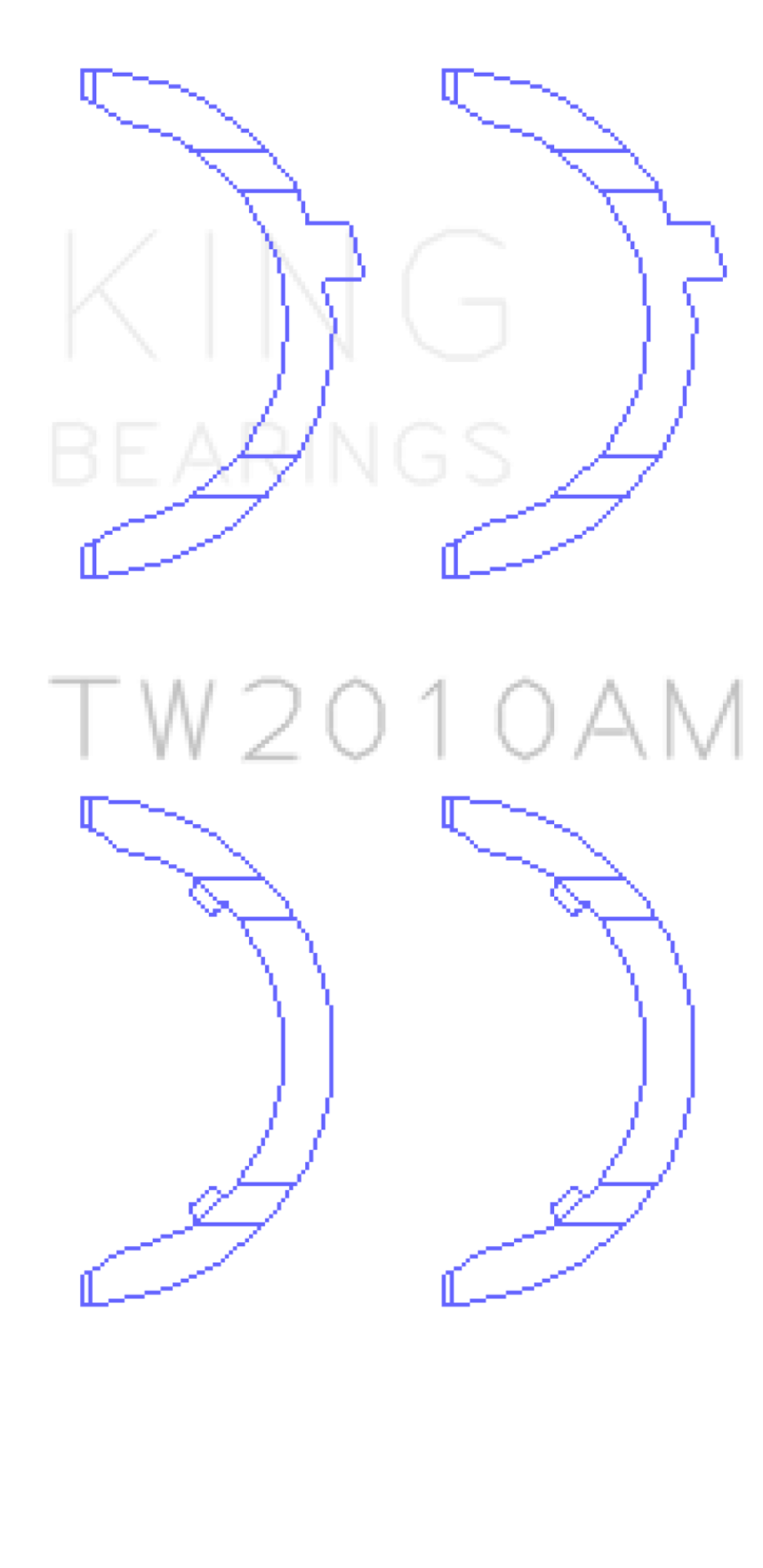 Picture of King Engine Bearings Volkswagen JR 1-6L td Thrust Washer Set