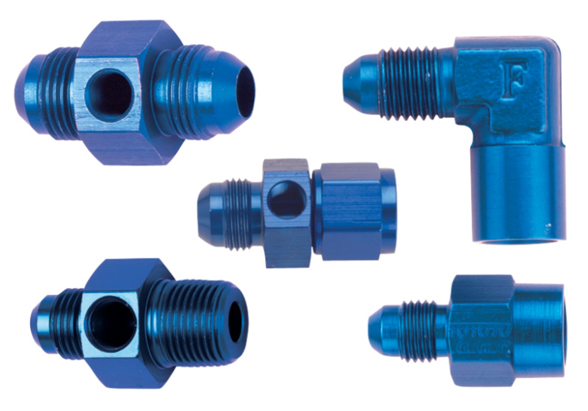 Picture of Fragola -10AN Inline Oil Temp Adapter - Black