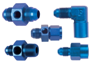 Picture of Fragola -10AN Inline Oil Temp Adapter - Black