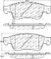 Picture of StopTech Street Select 07-08 Infiniti G35- 08-13 G37- 14-16 Q60 Front Brake Pads w- Hardware