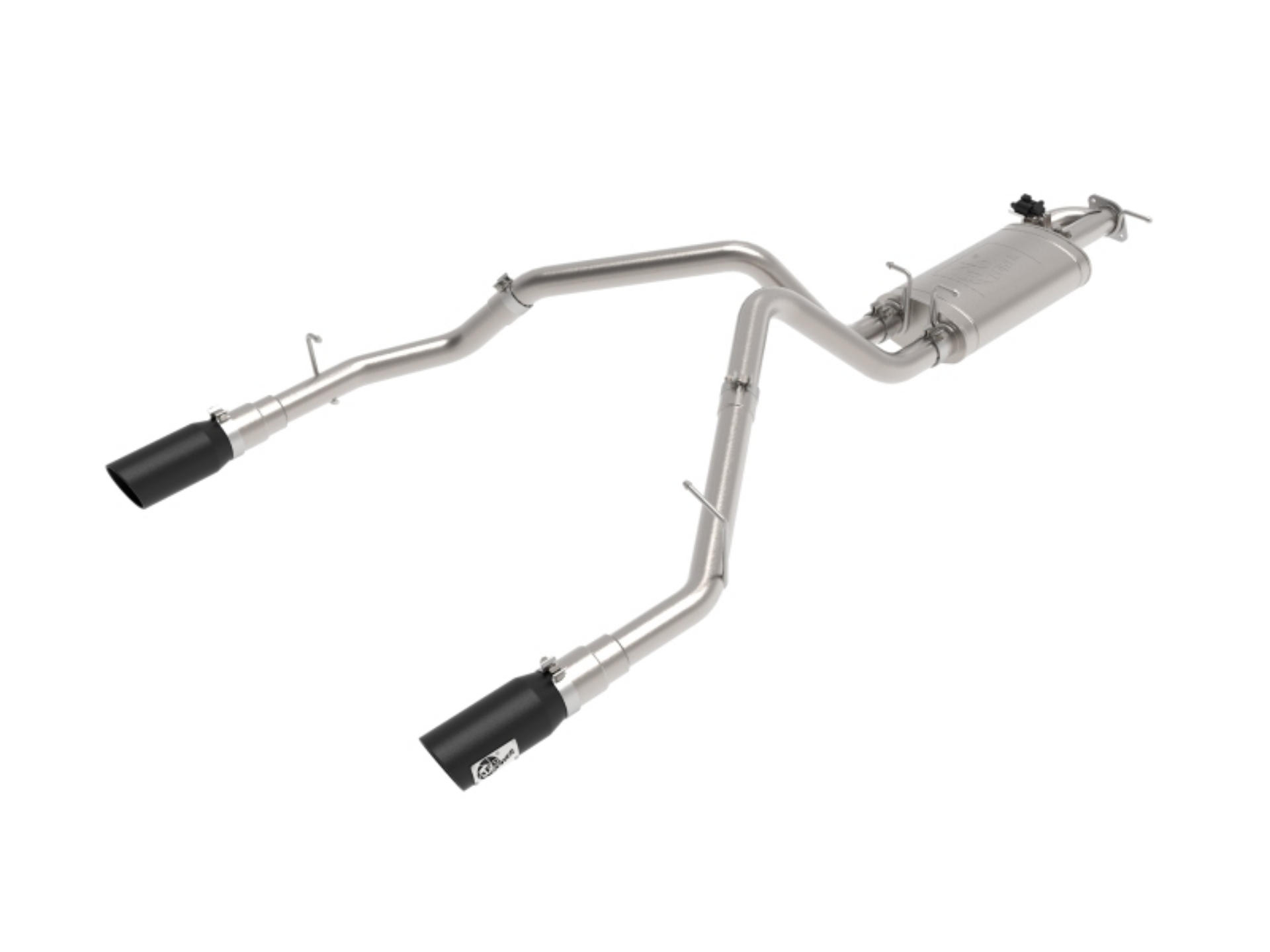 Picture of aFe Gemini XV 3in 304 SS Cat-Back Exhaust 19-21 Ram 1500 V8 5-7L Hemi w- Black Tips