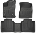 Picture of Husky Liners 15 Toyota Venza WeatherBeater Front & Second Row Tan Floor Liners Black