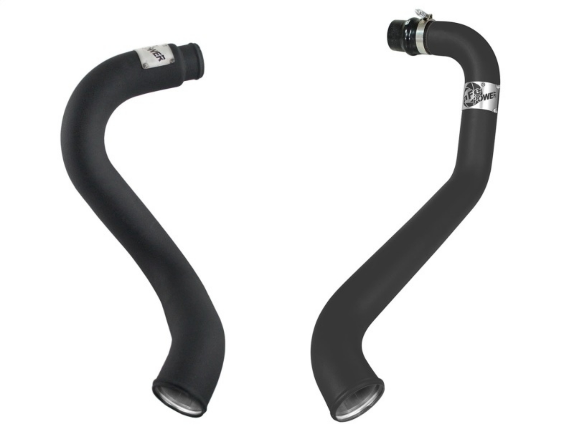 Picture of aFe BladeRunner 3in Black Intercooler Hot Cold Side Tubes Combo 02-04 GM Diesel Trucks 6-6L V8 td