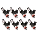 Picture of Injector Dynamics 1700cc Injectors - 48mm Length - 14mm Top - 15mm Lower O-Ring Set of 8