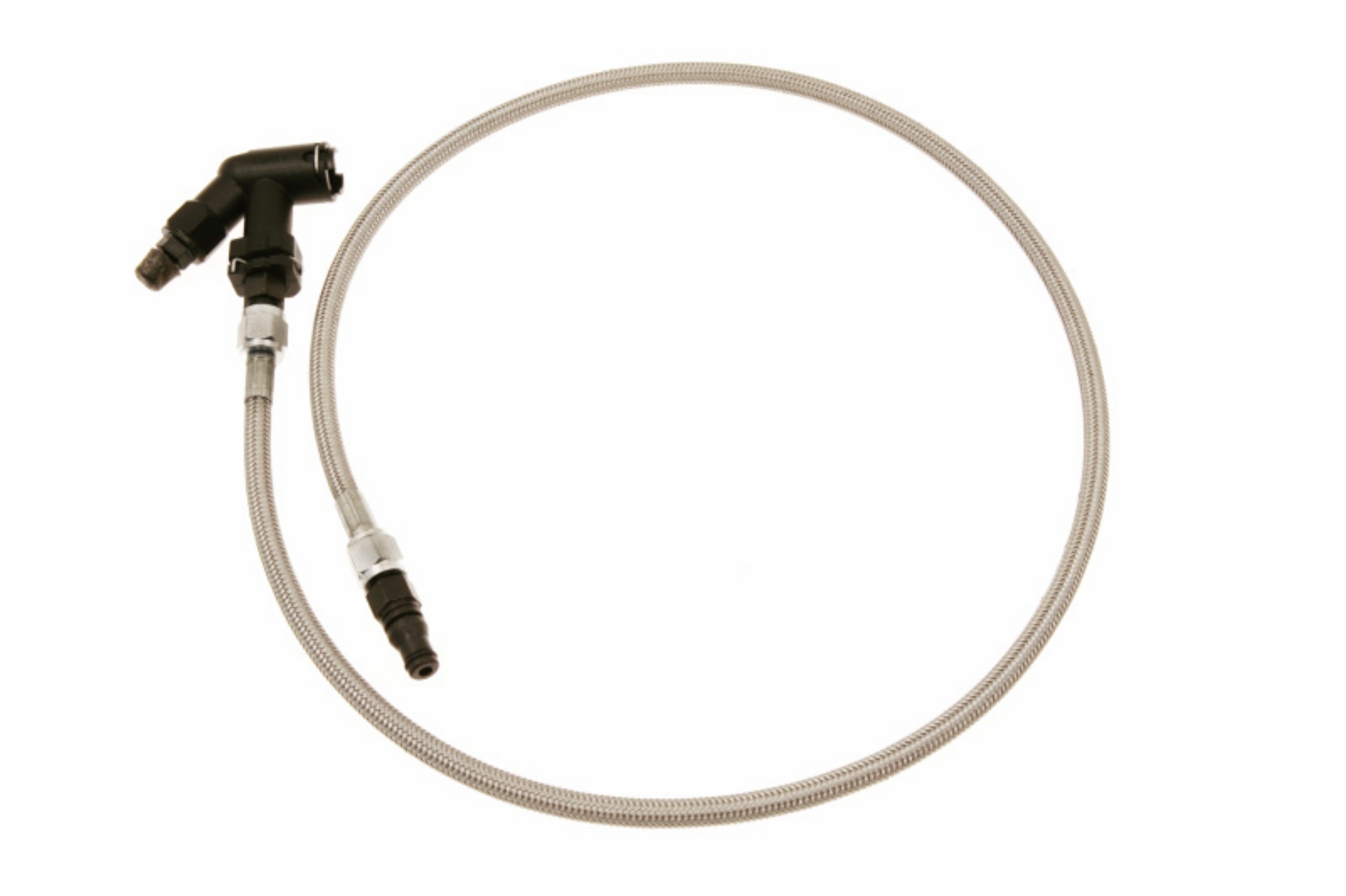 Picture of McLeod Line Assy Mustang 2005-Up 36in W-Male Wire Clip Fittings & Elbow Bleeder