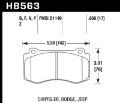Picture of Hawk 12-20 Challenger-Charger 06-10 Grand Cherokee SRT8 DTC-70 Motorsports Front Brake Pads