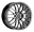 Picture of Enkei EKM3 18x8 5x112 Bolt Pattern 45mm Offset 72-6 Bore Dia Performance Hyper Silver Wheel