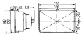Picture of Hella Vision Plus 8in x 7in Sealed High Low Beam Headlamp - Single Lamp