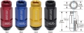 Picture of Project Kics Leggdura Racing Shell Type Lug Nut 53mm Open-End Look 16 Pcs + 4 Locks 12X1-5 Red