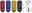 Picture of Project Kics Leggdura Racing Shell Type Lug Nut 53mm Open-End Look 16 Pcs + 4 Locks 12X1-25 Black