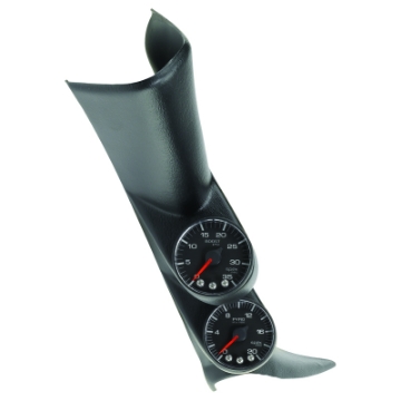 Picture of Autometer Diesel Gauge Kit A-Pillar w- Speaker 01-07 GM Boost-EGT 60psi-2000 degree F Black Spek-Pro