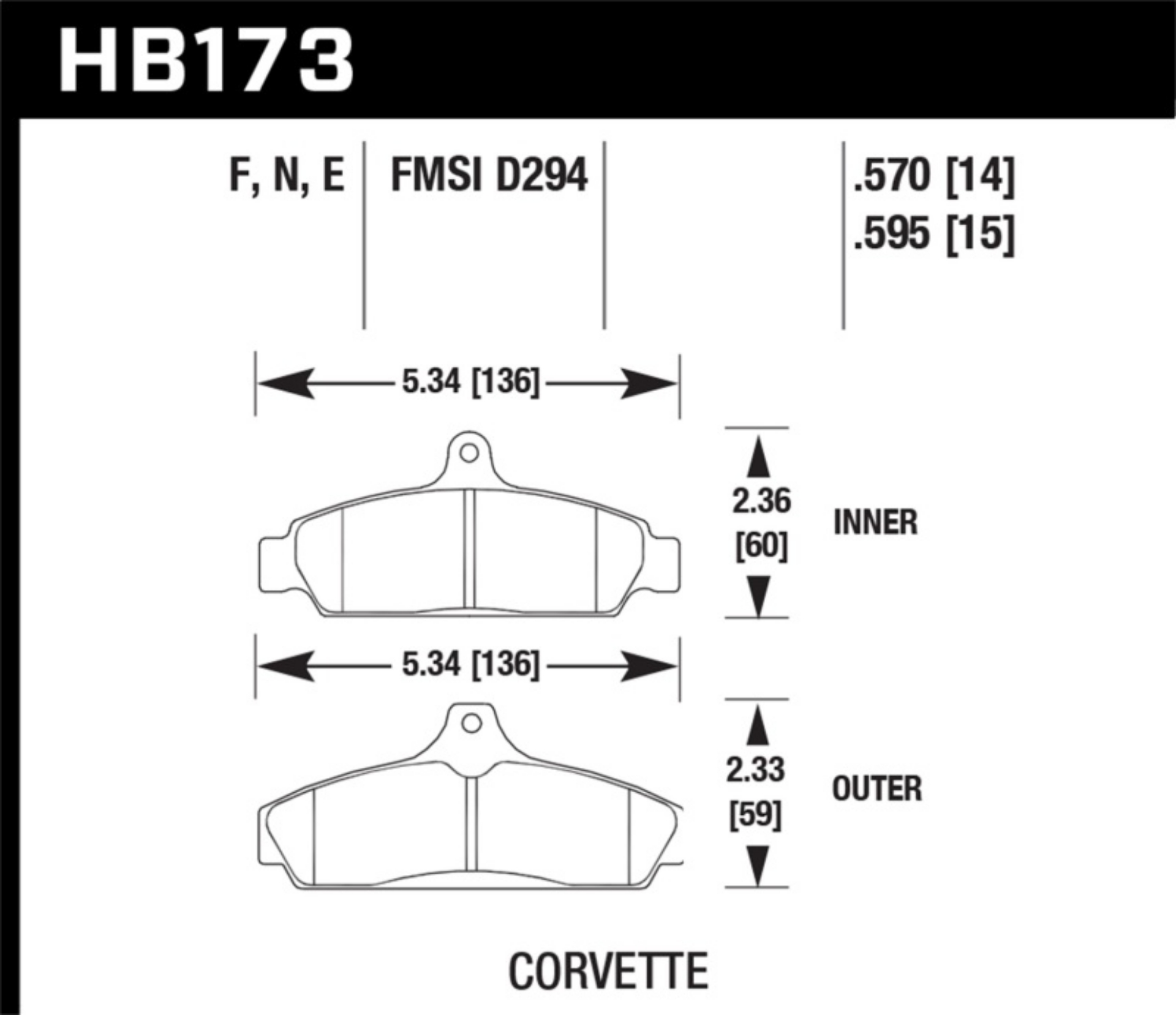 Picture of Hawk 84-87 Chevy Corvette 5-7 Blue 9012 Race Front Brake Pads