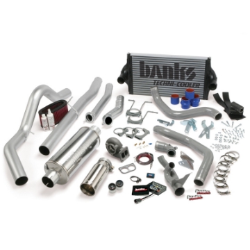Picture of Banks Power 94-97 Ford 7-3L CCLB Auto PowerPack System - SS Single Exhaust w- Chrome Tip