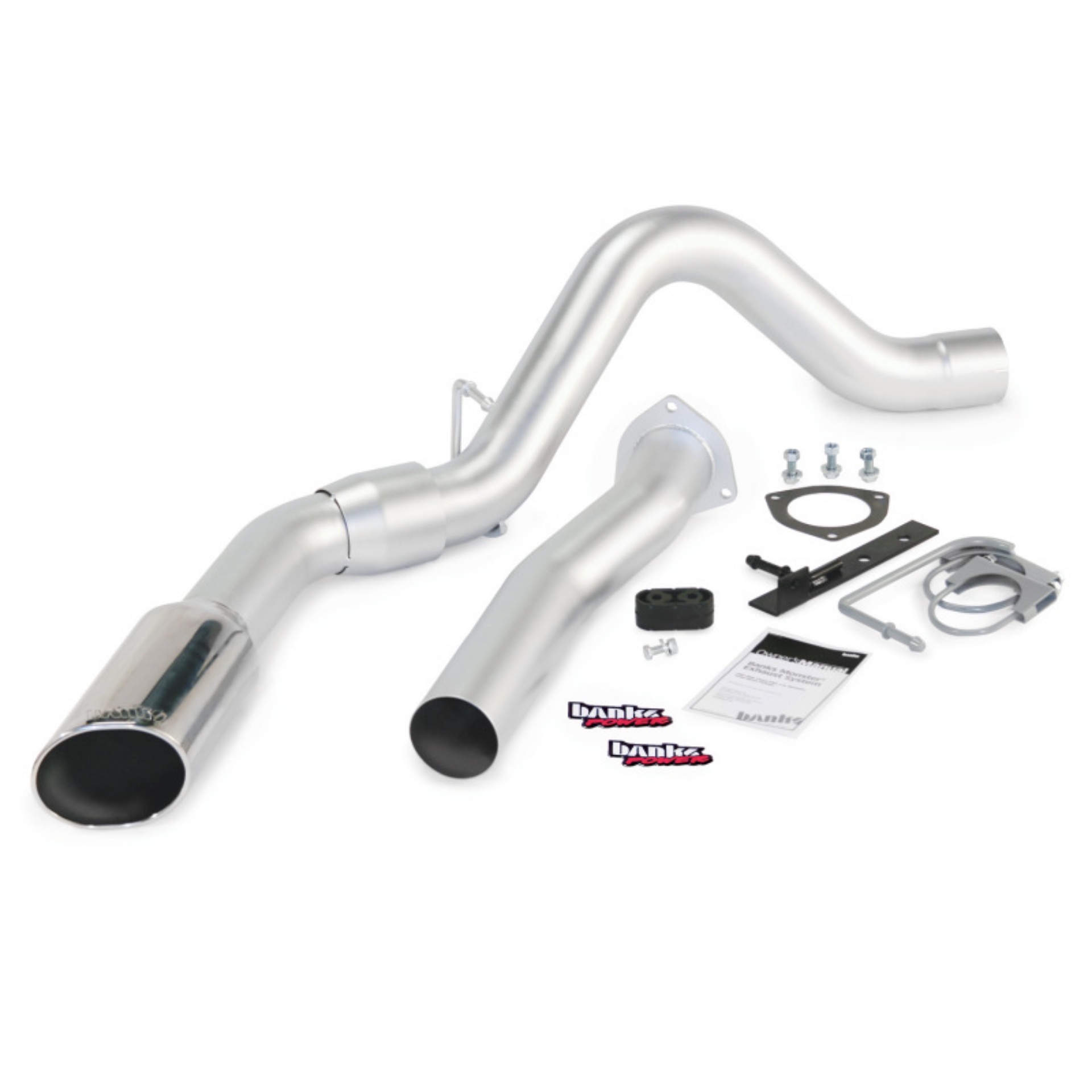 Picture of Banks Power 07-10 Chevy 6-6L LMM ECSB-CCLB Monster Exhaust System - SS Single Exhaust w- Chrome Tip