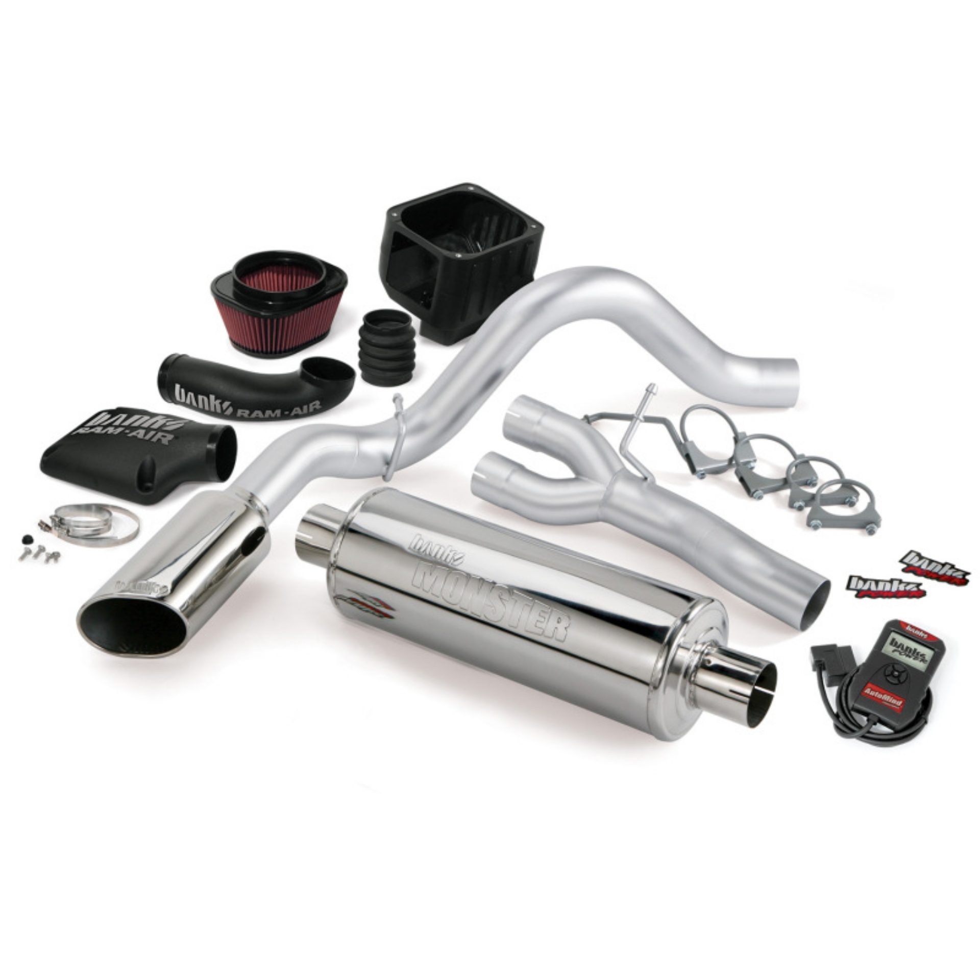 Picture of Banks Power 10 Chevy 5-3L ECSB FFV Stinger System - SS Single Side-Exit Exhaust w- Chrome Tip