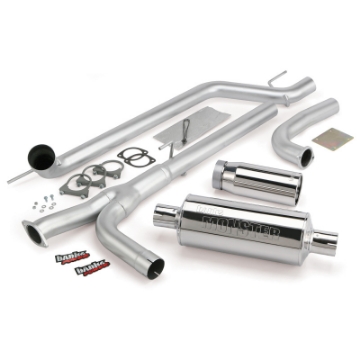 Picture of Banks Power 04-14 Nissan 5-6L Titan All Monster Exhaust System - SS Single Exhaust w- Chrome Tip