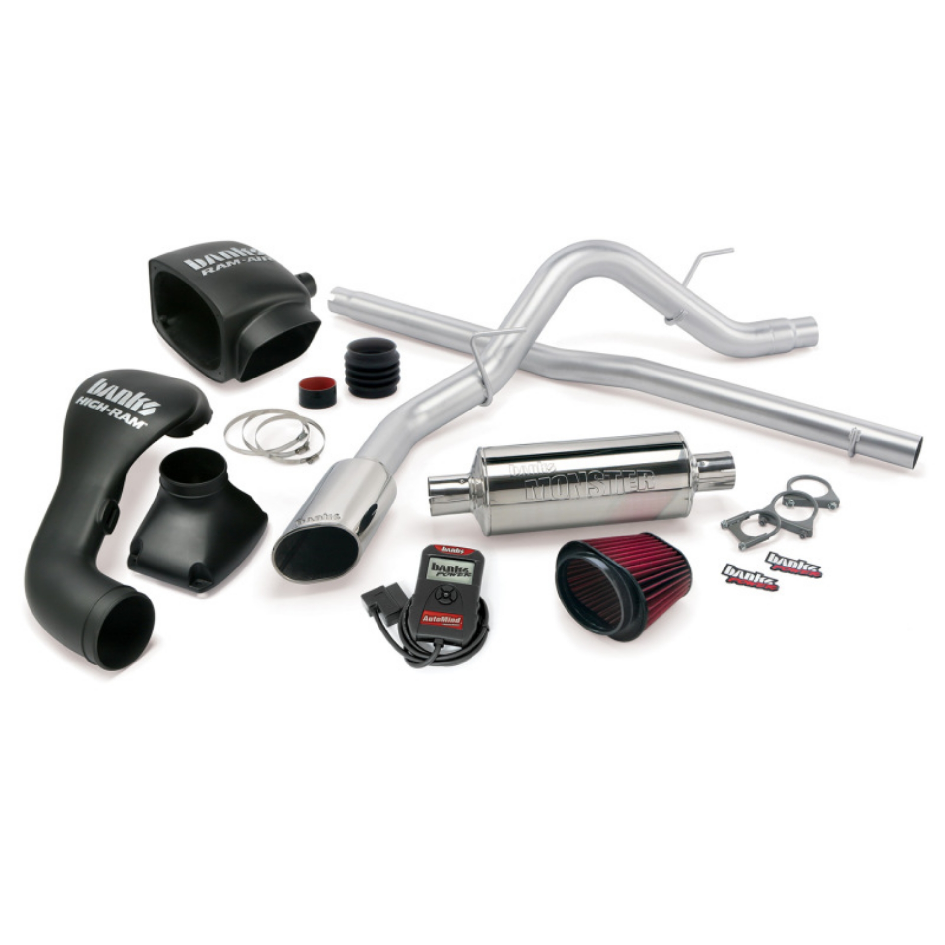 Picture of Banks Power 04-08 Ford 5-4L F-150 SCLB-ECMB Stinger System - SS Single Exhaust w- Chrome Tip