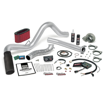 Picture of Banks Power 94-95-5 Ford 7-3L Auto Stinger-Plus System - SS Single Exhaust w- Black Tip