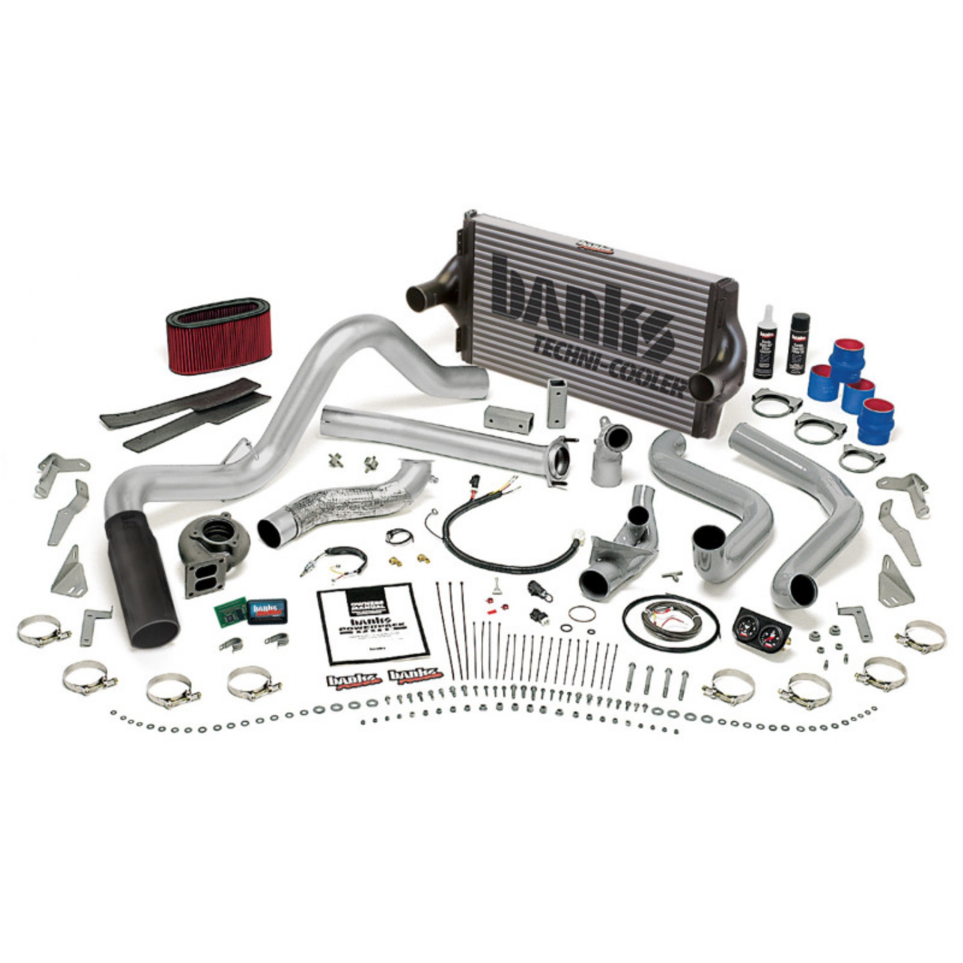 Picture of Banks Power 94-95-5 Ford 7-3L Man PowerPack System - SS Single Exhaust w- Black Tip