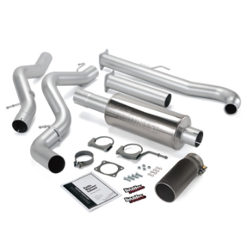 Picture of Banks Power 01-04 Chevy 6-6L SCLB Monster Exhaust System - SS Single Exhaust w- Black Tip