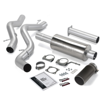 Picture of Banks Power 02-05 Chevy 6-6L SCLB Monster Exhaust System - SS Single Exhaust w- Black Tip
